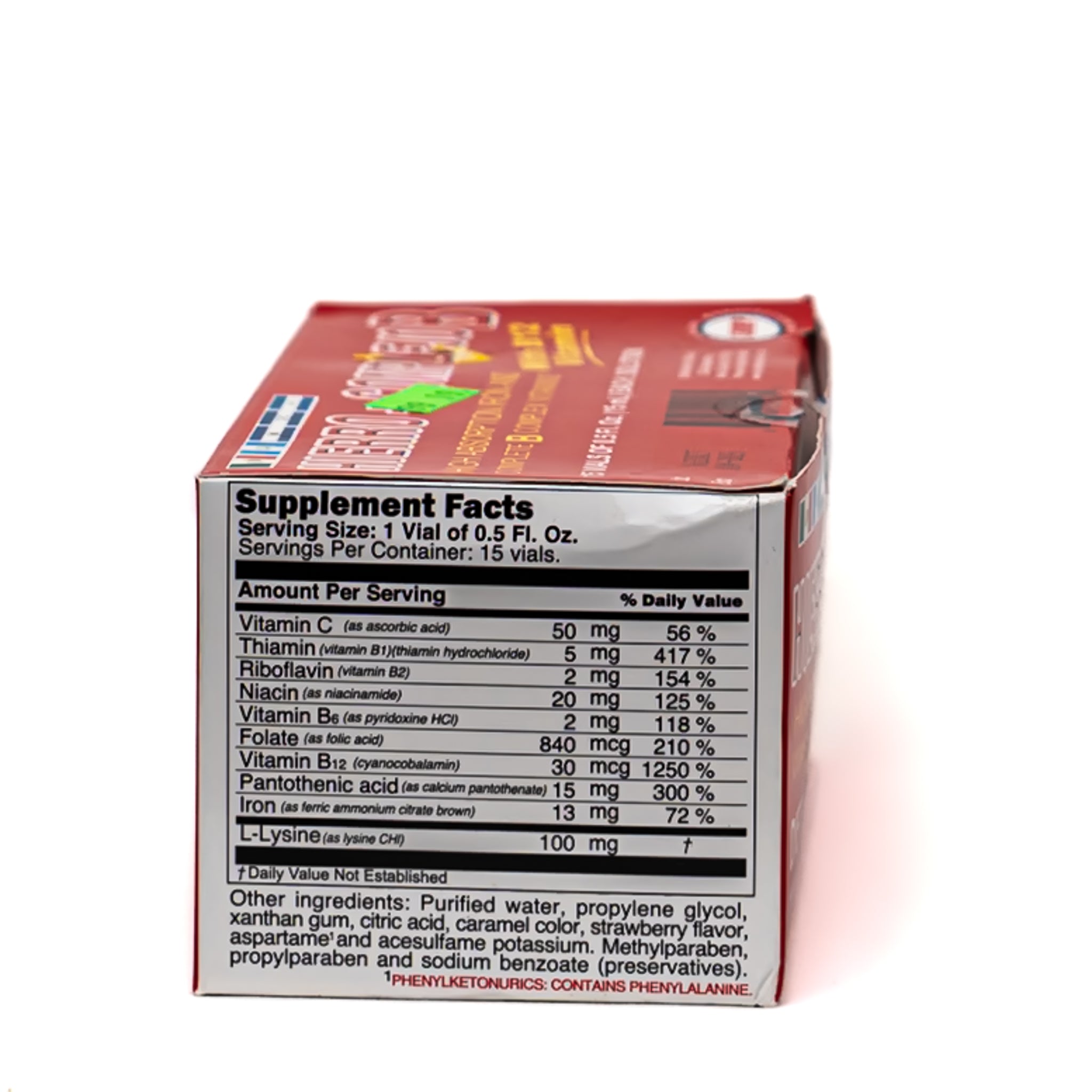 Hierro + Complejo B – 15 viales de 15 mL