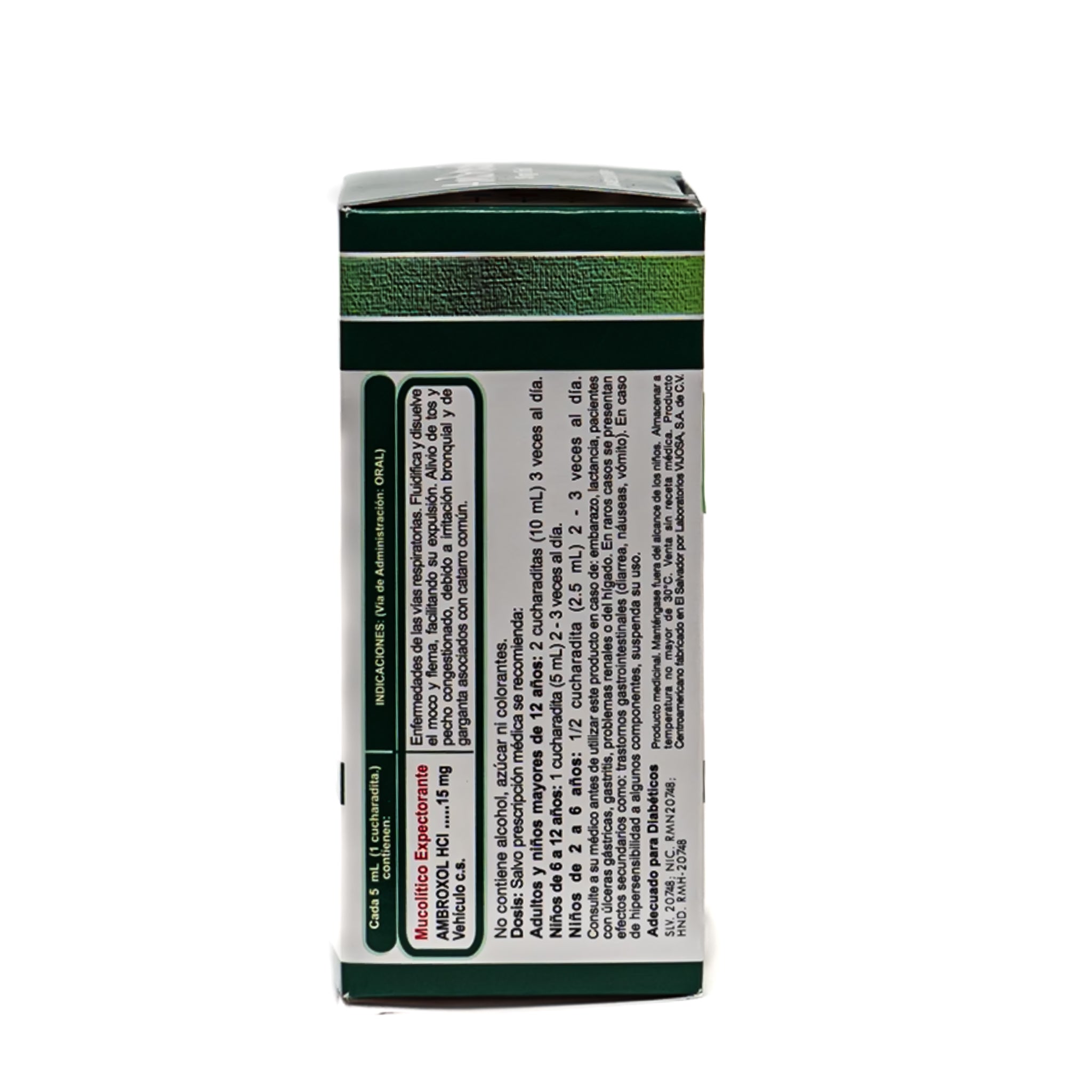 Ambroxol Jarabe 15mg/5mL – 120mL