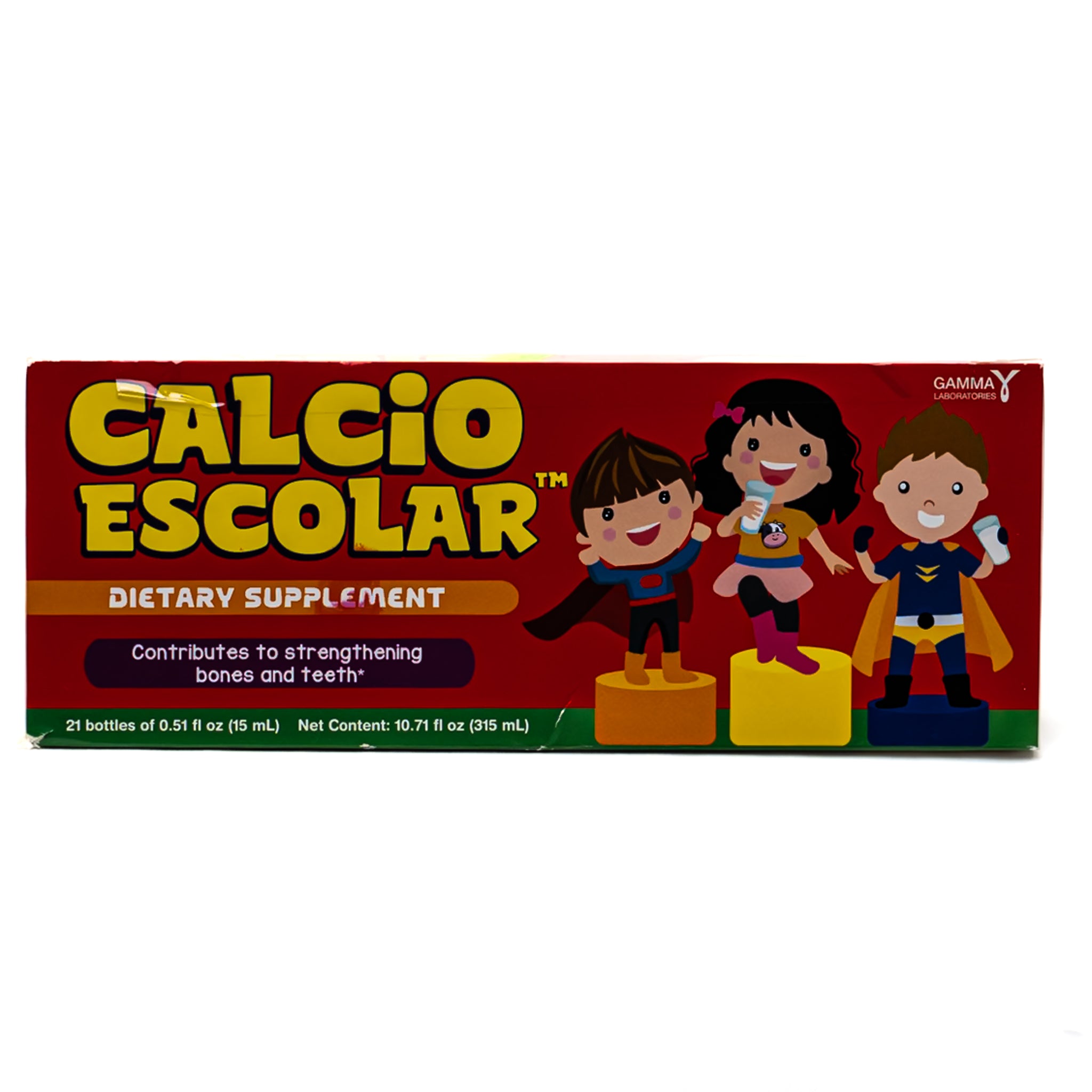 Calcio Escolar – Suplemento Dietético Infantil (21 frascos de 15 mL)