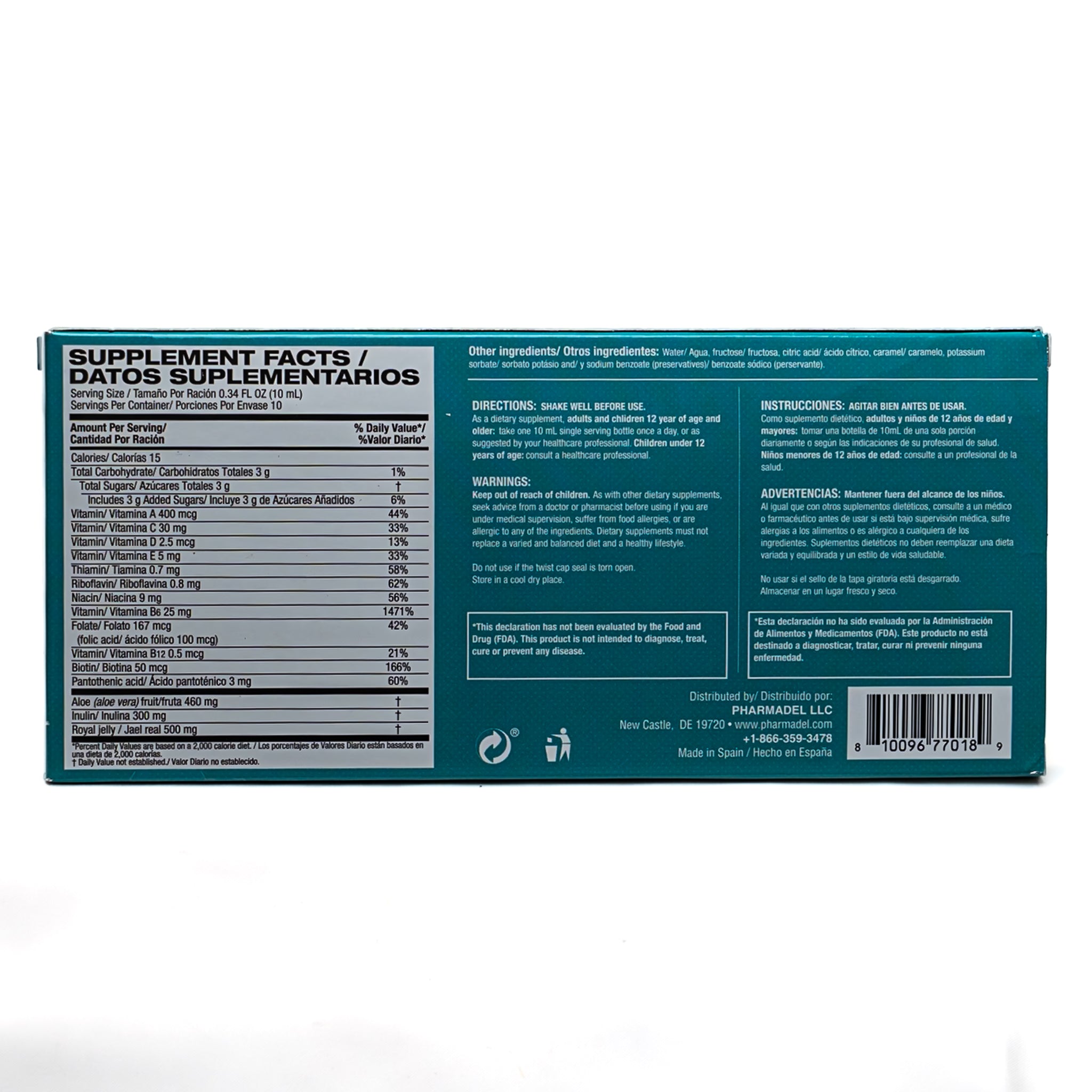 Ceresmart Tiaminal Plus – Suplemento Dietético (10 frascos de 10 mL)