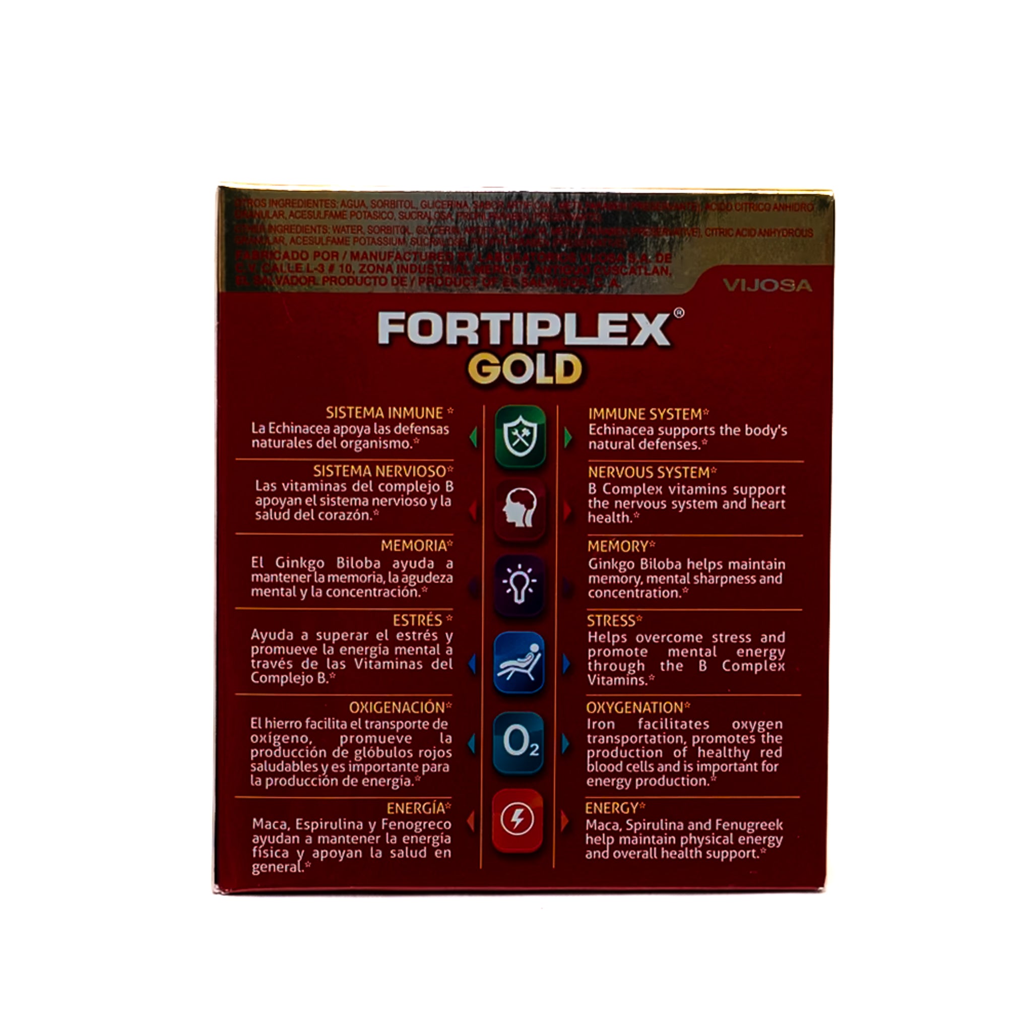Fortiplex® Gold – 12 sobres de 10 mL (120 mL)