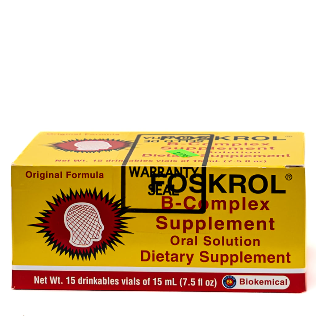 Foskrol® B-Complex – 15 viales bebibles de 15 mL