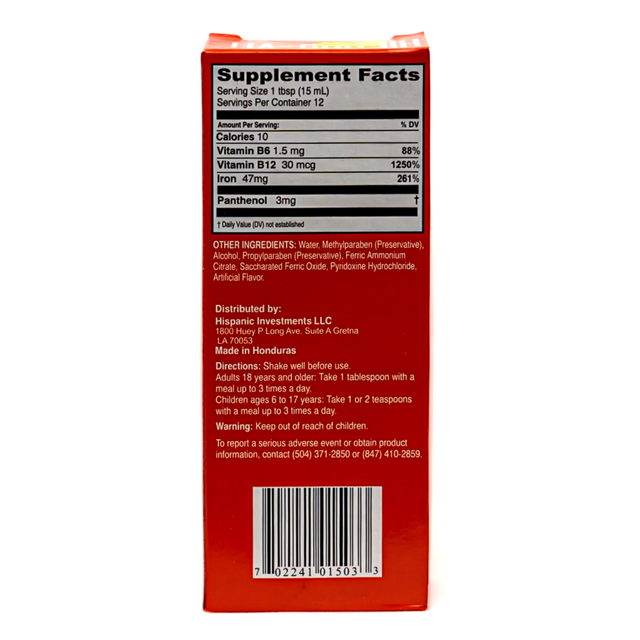 Hierro Vit – Jarabe 180 mL