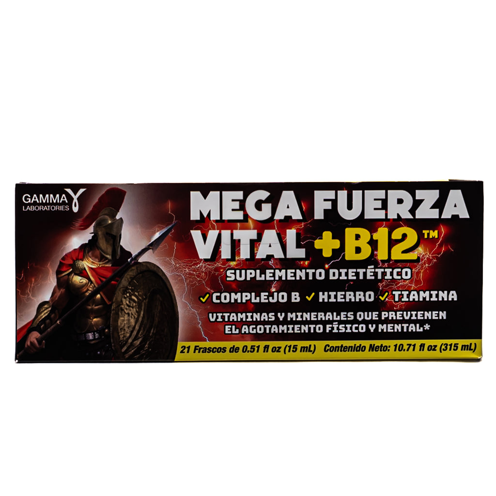 Mega Fuerza Vital +B12™ – 21 Frascos (315 mL)