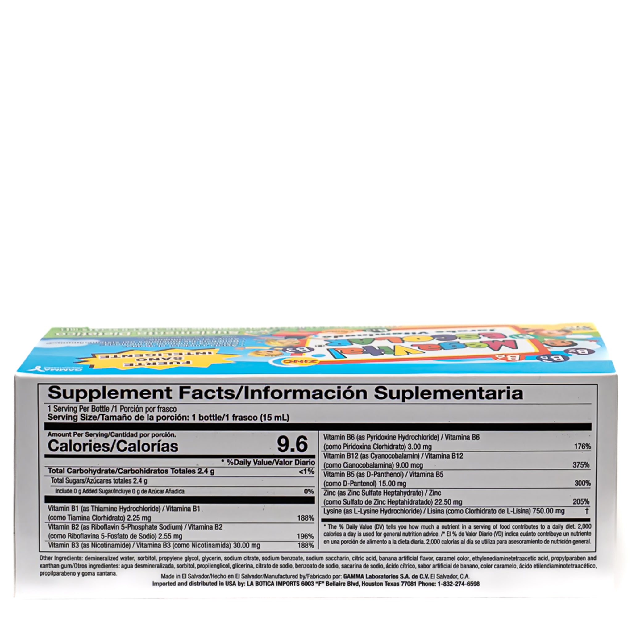 Mega Vital Escolar Jarabe Vitaminado – 21 Frascos (315 mL)