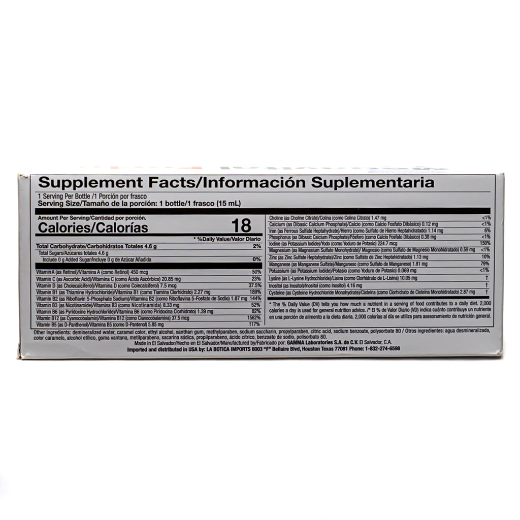 Megavital Forte + Complejo B12® – Jarabe Vitaminado (21 Frascos de 15 mL)