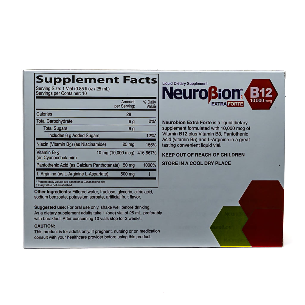Neurobion Extra Forte B12 (10,000 mcg) - 10 Viales