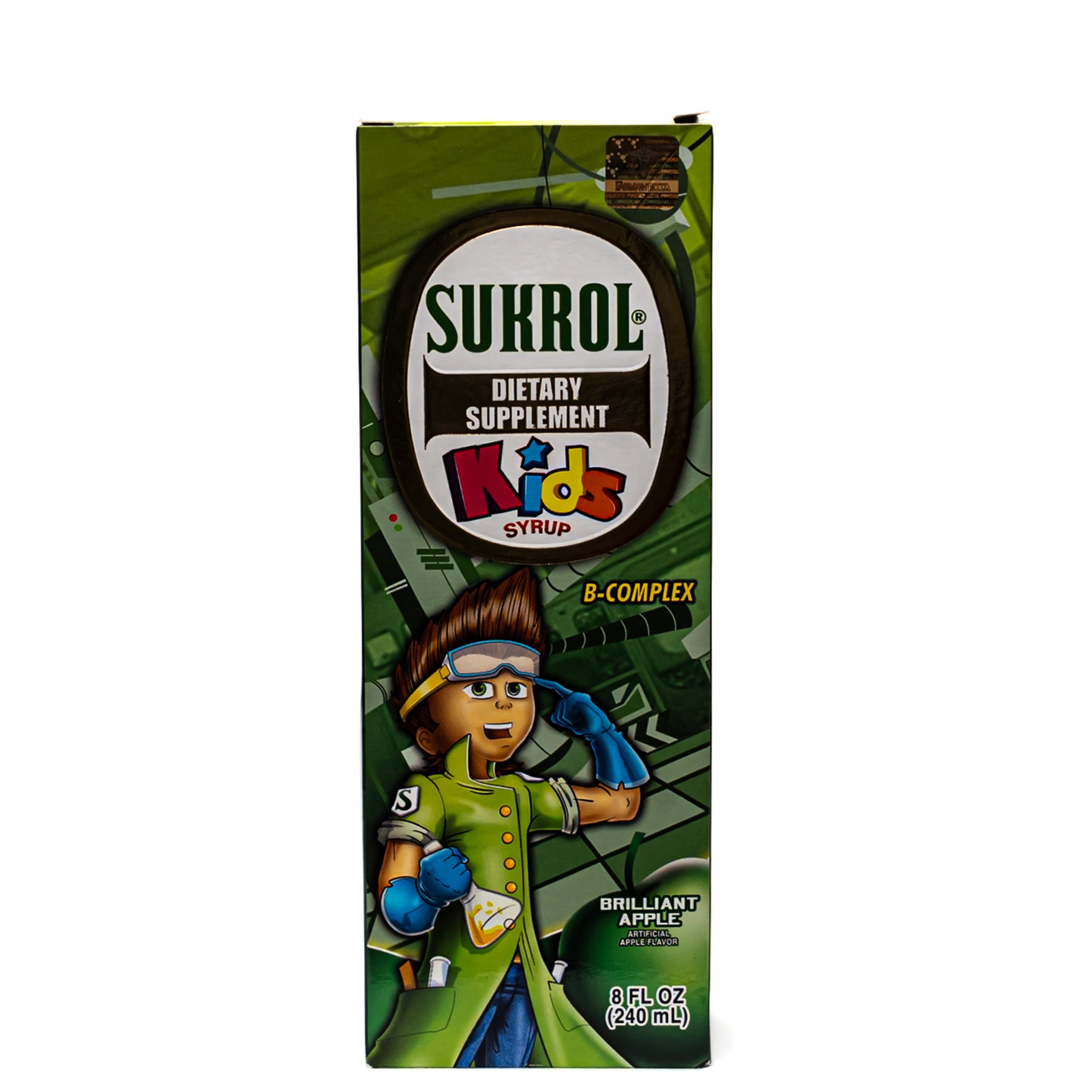 Sukrol Kids Jarabe – Sabor Manzana (240 mL)