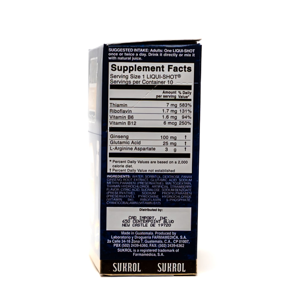 Sukrol Vigor Liqui-Shot – 10 viales